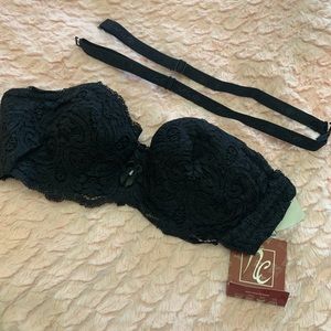 Strapless Black Bra